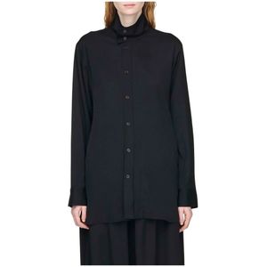 Y-3, Dames, Blouses & Shirts, Zwart, Maat: S