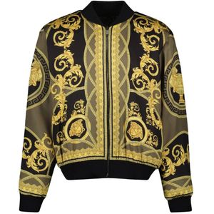 Versace Reversible Barocco Bomber Jack , Multicolor , Heren , Maat: M