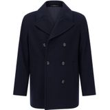 Boggi Milano - Amsterdam Peacoat - Jassen - Blauw - Wol