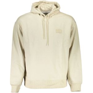 Calvin Klein, Heren, Sweatshirts & Hoodies, Beige, Maat: XL Katoen,