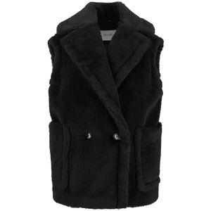 Max Mara, Dames, Jassen, Zwart, Maat: XS Zijde,