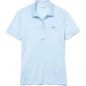Lacoste, Dames, Tops, Blauw, Maat: 3XS