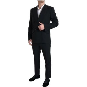 Dolce & Gabbana - Pak - Zwart - Heren - Slim Fit - 100% Zuivere Wol