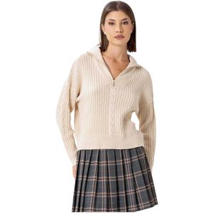 Kocca, Dames, Truien, Beige, Maat: L Katoen,