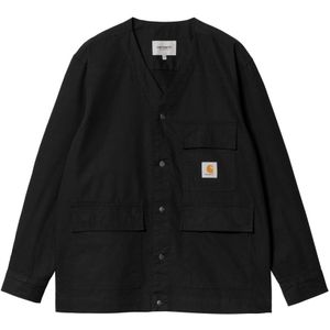 Carhartt Wip, Heren, Jassen, Zwart, Maat: M Katoen,