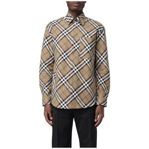 Burberry, Heren, Overhemden, Veelkleurig, Maat: S Katoen,