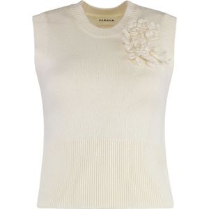 P.a.r.o.s.h., Dames, Truien, Wit, Maat: XS Wol,