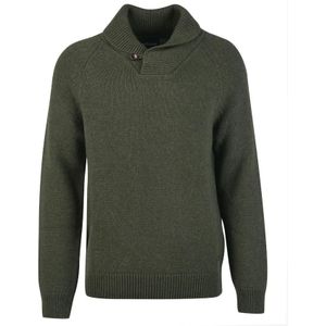 Barbour, Heren, Truien, Groen, Maat: M Wol,