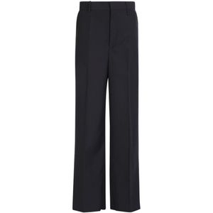 Givenchy, Heren, Broeken, Zwart, Maat: S Wol,