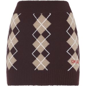 Chloé, Dames, Rokken, Bruin, Maat: S