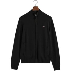 Gant, Heren, Truien, Zwart, Maat: M Wol,