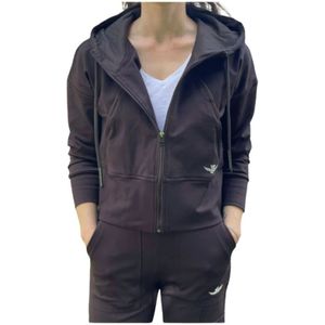 Aeronautica Militare, Dames, Sweatshirts & Hoodies, Bruin, Maat: M Viscose,