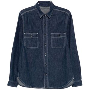 Chesapeake's, Heren, Overhemden, Blauw, Maat: XL Denim,