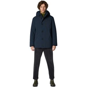 Save The Duck, Heren, Mantels, Blauw, Maat: XL Poliester,