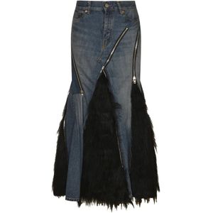 Junya Watanabe, Dames, Rokken, Blauw, Maat: S Denim,