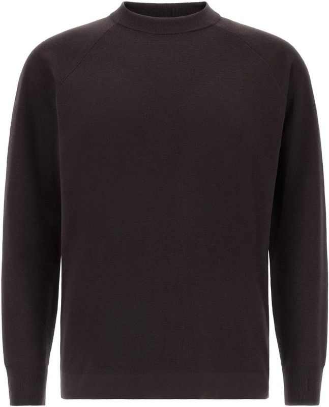 Boggi Milano - B Tech Crew Neck - Trui - Bruin - Wol