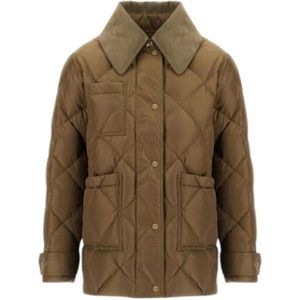 Herno, Dames, Jassen, Bruin, Maat: M Nylon,