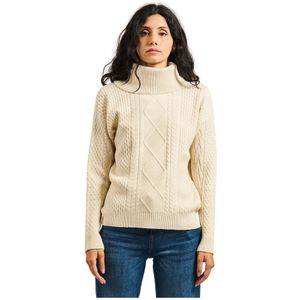 Fracomina - Kabeltrui - Beige - Dames