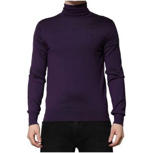 Dolce & Gabbana, Heren, Truien, Paars, Maat: S Kasjmier,