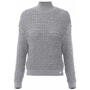 Elisabetta Franchi, Dames, Truien, Grijs, Maat: L