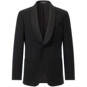Boggi Milano - Anversa - Blazer - Zwart - Zuivere Wol - Lichtgewicht