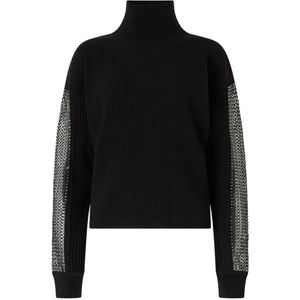 Genny, Dames, Truien, Zwart, Maat: S Wol,