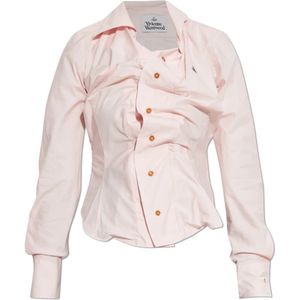 Vivienne Westwood, Dames, Blouses & Shirts, Roze, Maat: XS Katoen,