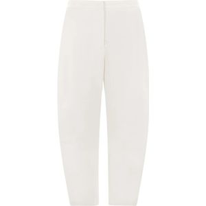 Jil Sander, Dames, Broeken, Wit, Maat: S Katoen,