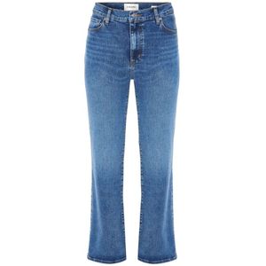 Frame, Dames, Jeans, Blauw, Maat: W25 Katoen,