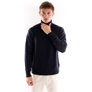 Paolo Pecora, Heren, Truien, Blauw, Maat: L Wol,