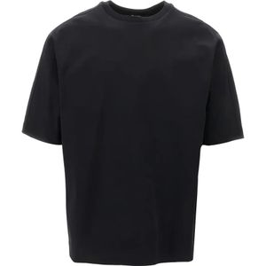 Herno, Heren, Tops, Zwart, Maat: M Katoen,