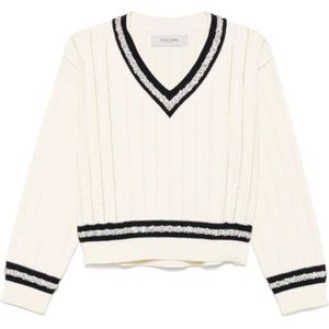 Golden Goose, Dames, Truien, Wit, Maat: S Katoen,