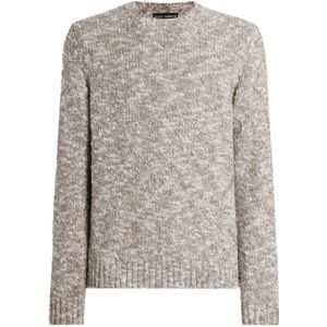 Dolce & Gabbana, Heren, Truien, Beige, Maat: M Polyamide,