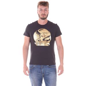 Versace Jeans Couture, Heren, Tops, Zwart, Maat: S Katoen,