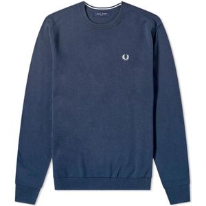 Fred Perry, Heren, Truien, Blauw, Maat: XL Katoen,