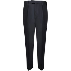 Zegna, Heren, Broeken, Blauw, Maat: M Katoen,