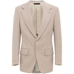 Tom Ford, Heren, Jassen, Beige, Maat: S Wol,