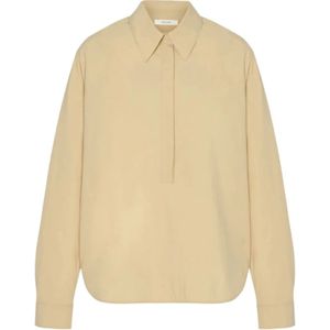 The Row, Dames, Blouses & Shirts, Beige, Maat: 2XS Katoen,