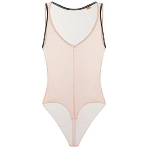 Elisabetta Franchi, Dames, Tops, Roze, Maat: XS Vinyl,