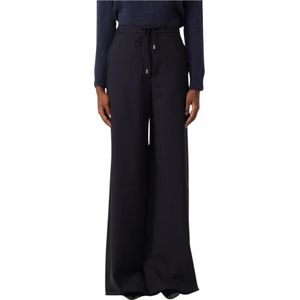 Max Mara Studio, Dames, Broeken, Blauw, Maat: S