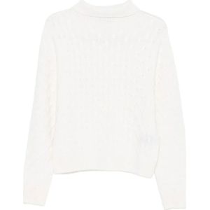 Tabaroni Cashmere, Dames, Truien, Wit, Maat: S