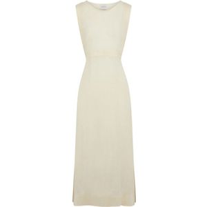 Le Kasha, Dames, Jurken, Geel, Maat: S Linnen,