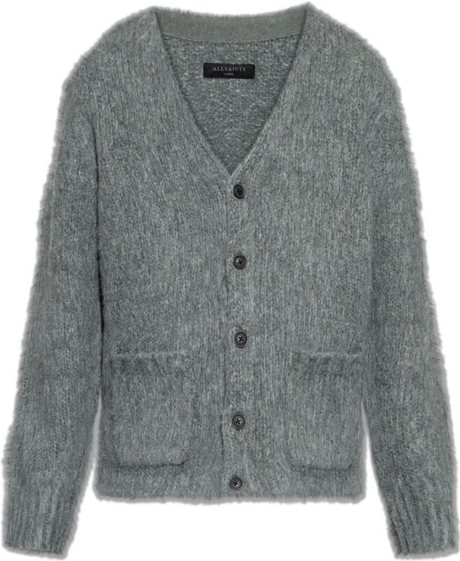 AllSaints, Heren, Truien, Grijs, Maat: XS Wol,