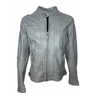 Oakwood, Heren, Jassen, Grijs, Maat: L Leer,