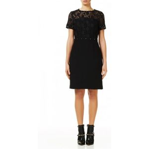 Liu Jo, Dames, Jurken, Zwart, Maat: S Leer,