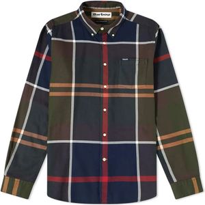 Barbour, Heren, Overhemden, Veelkleurig, Maat: M Leer,