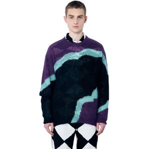 Nòmarythm Textile, Heren, Truien, Veelkleurig, Maat: M Mohair,