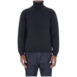 Roberto Collina, Heren, Truien, Blauw, Maat: M Wol,