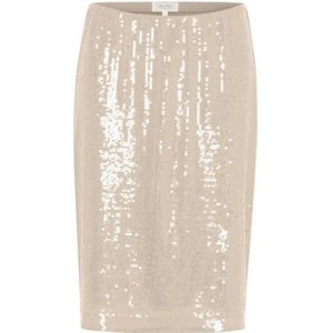 Part Two, Dames, Rokken, Beige, Maat: XS Leer,