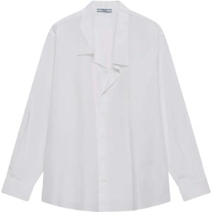 Prada, Dames, Blouses & Shirts, Wit, Maat: XS